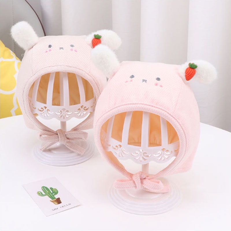 Mũ trùm đầu giữ ấm tai thiết kế dễ thương cho bé gái