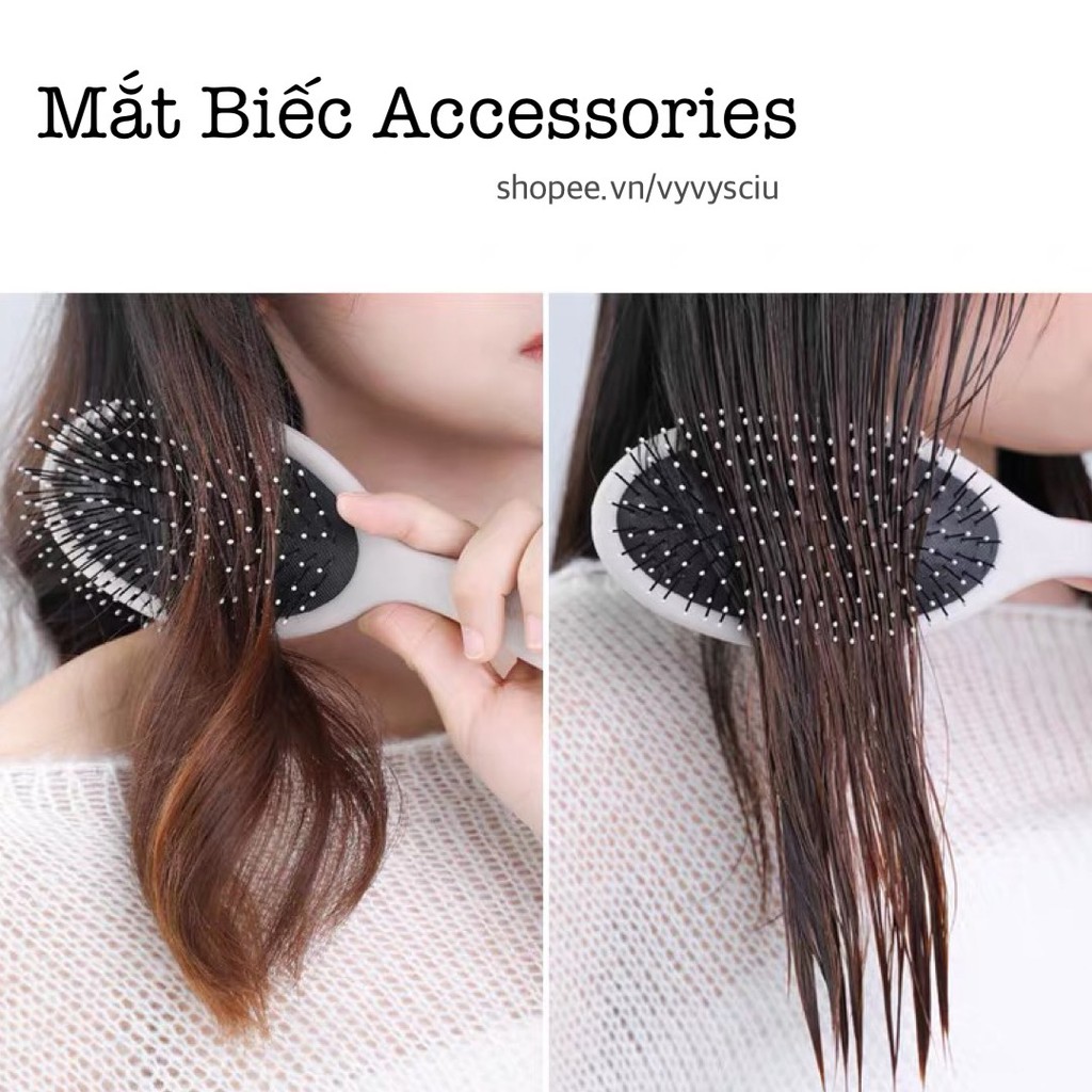Lược gỡ rối thần thánh hạn chế gãy rụng tóc đau da đầu/ Lược chải tóc nối FULLSIZE L03