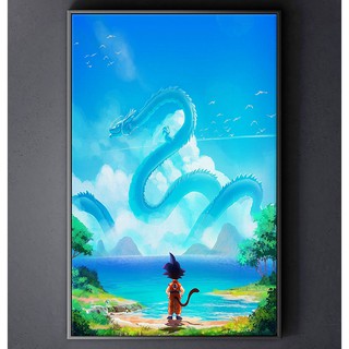 TRANH CANVAS ANIME DRAGON BALLS treo tường in theo yêu cầu - Son Goku 17