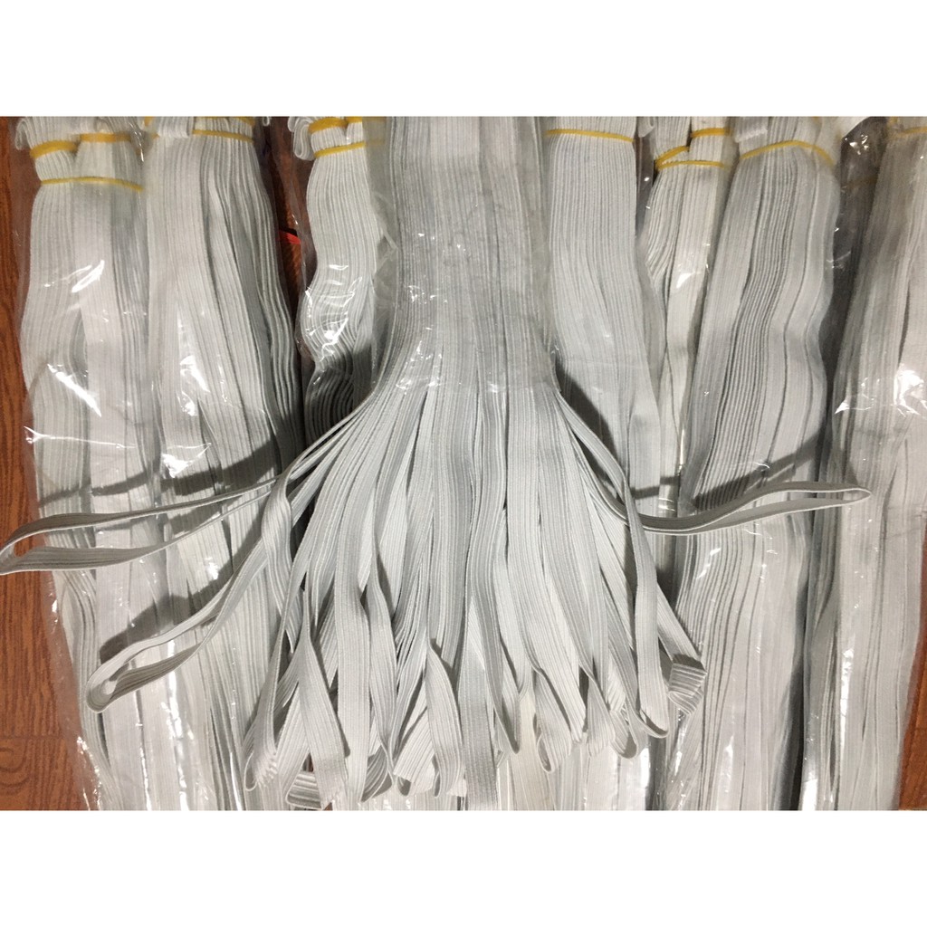 Chun trắng xịn, chun quần 28m (Loại 5 túm )
