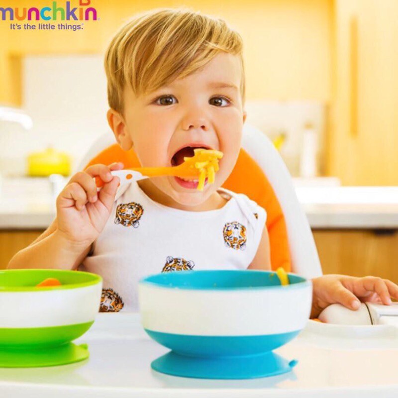 BỘ 3 BÁT CHỐNG ĐỔ CHO BÉ ĂN DẶM MUNCHKIN