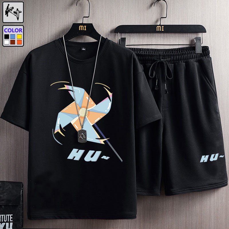 Set áo thun tay ngắn + quần short KT Z6023 thời trang Hàn Quốc dành cho nam