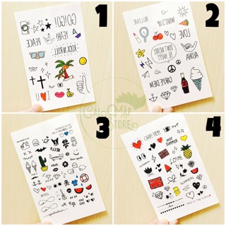 HÌNH XĂM DÁN NHÍ NHIỀU MÀU SẮC