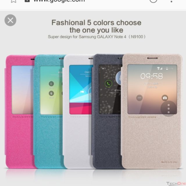 Bao da nillkin chính hãng sam sung note 4