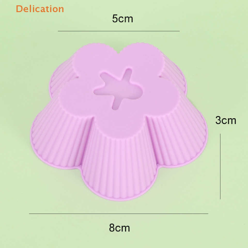 Khuôn Silicone Tạo Hình Hoa 3D Làm Bánh Cupcake Tiện Dụng