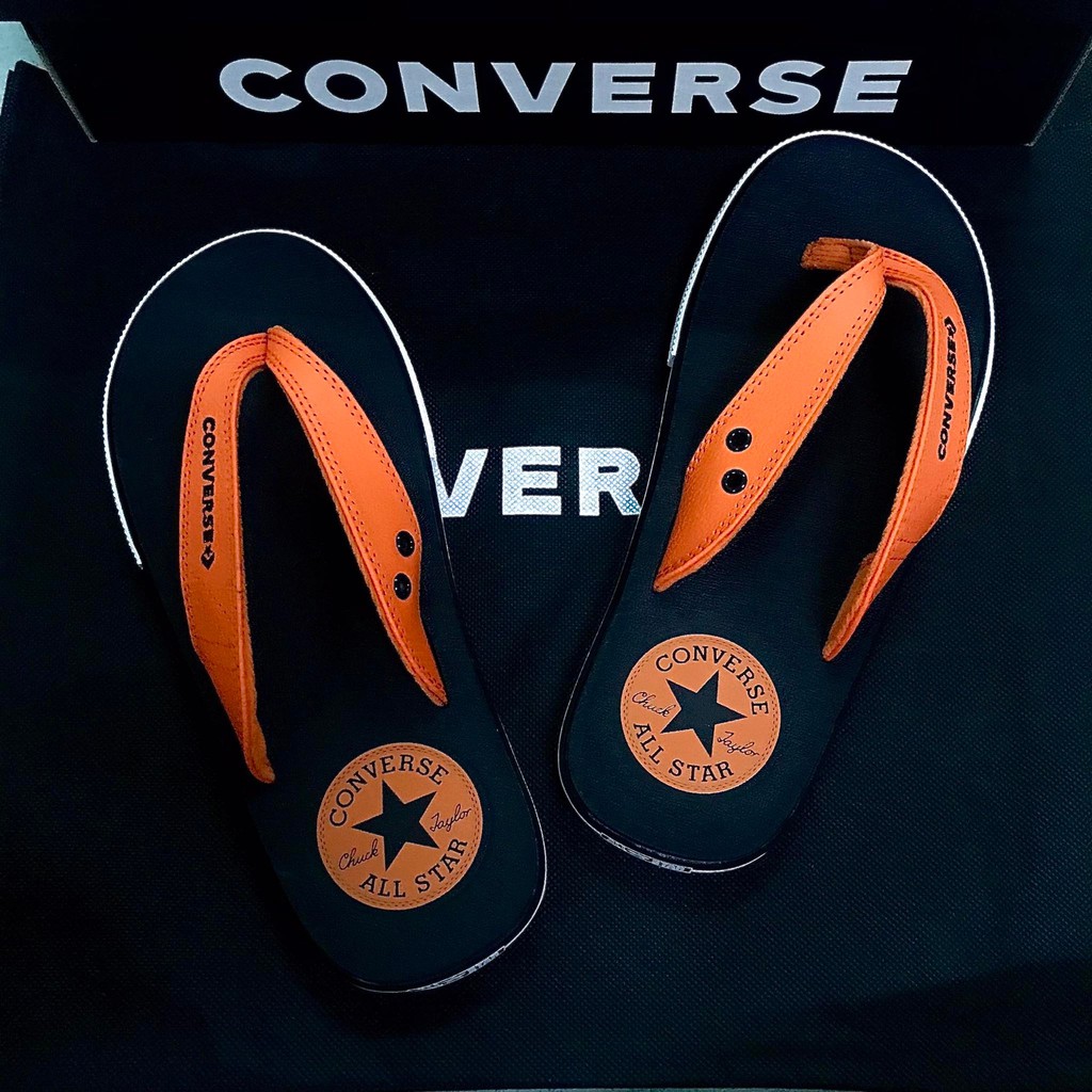Dép Converse đen quai cam chính hãng
