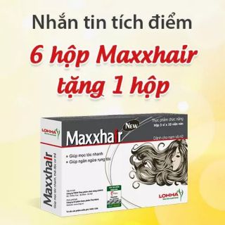 (6 tặng 1) Thực phẩm MAXXHAIR ngăn rụng tóc,kích thích tóc mọc nhanh.