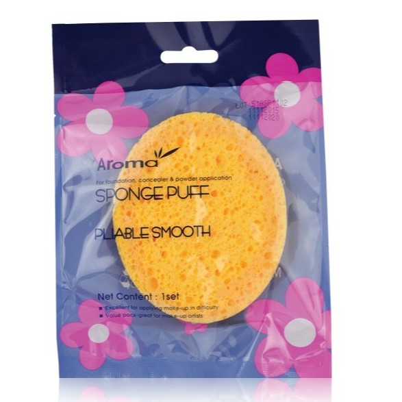 Bông Rửa Mặt Bọt Biển Massage Aroma Sponge Puff Hàn Quốc C419 7g | BigBuy360 - bigbuy360.vn