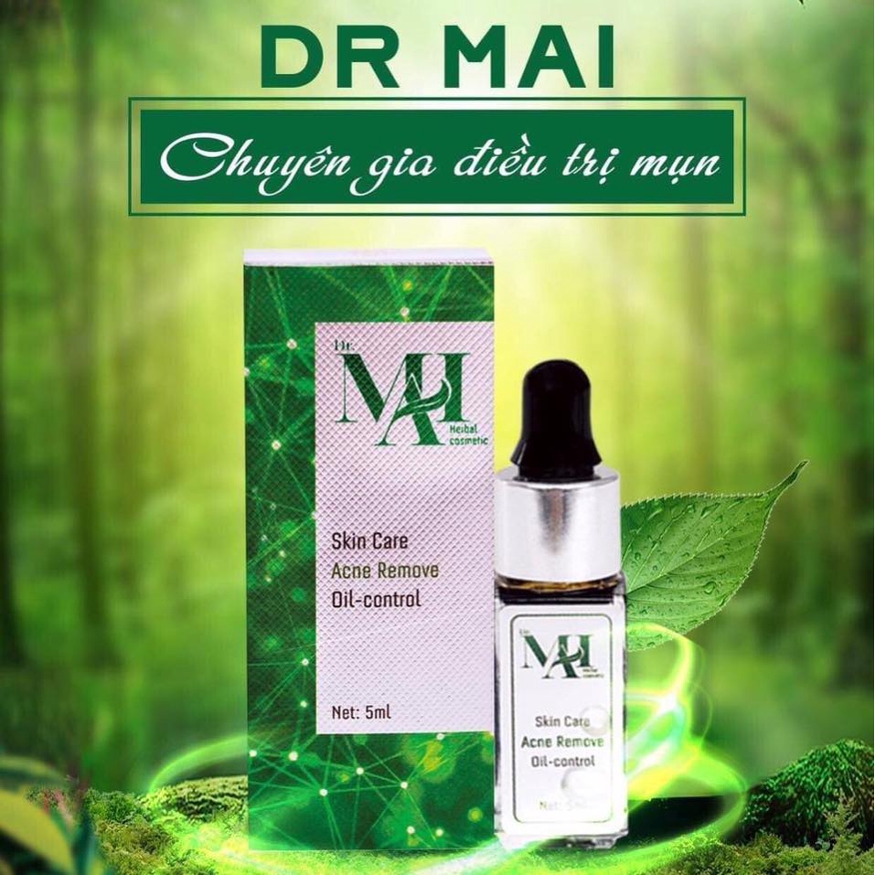 Combo mỹ phẩm Mai Thảo Mộc Serum mụn Dr Mai nguyên chất + Sữa rửa mặt cho da dầu mụn 100ml