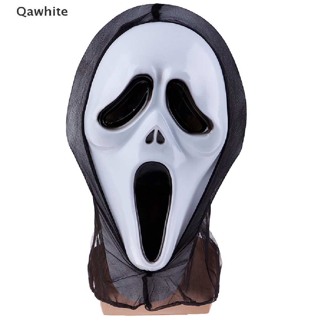 Mặt Nạ Hóa Trang Ma Kem Kinh Dị Màu Máu Me Cho Tiệc Halloween Qawhite