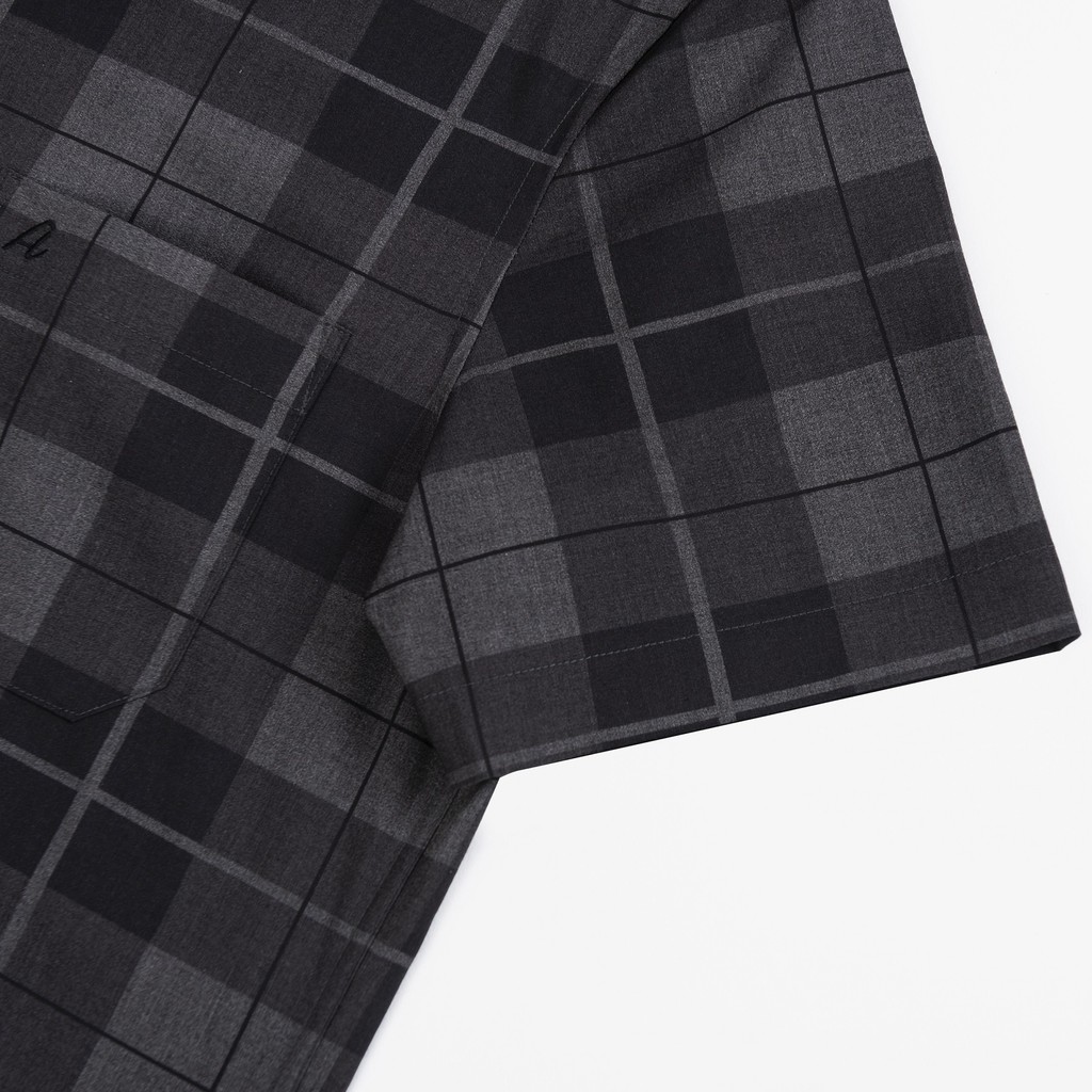 [HÀNG VIỆT NAM] Áo Sơ Mi Nam Công Sở Trung Niên Ngắn Tay Caro Màu Đen Thương Hiệu Anton Sợi Tre Thoáng Mát NC131 | BigBuy360 - bigbuy360.vn