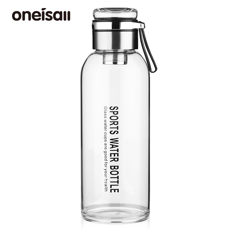 Bình nước ONEISALL từ thủy tinh chịu nhiệt có đồ lọc dung tích 2000ml