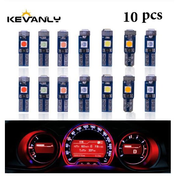 10PCS LED Car Dashboard Lights kevanly T5 LED light