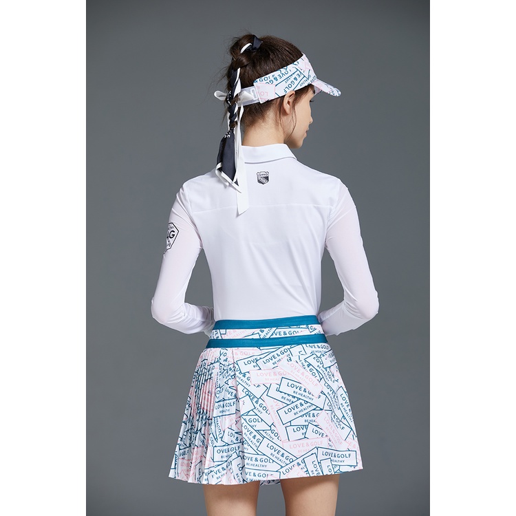 Bộ Áo Thun Dài Tay Và Chân Váy Xếp Ly Bằng Lụa Mát Nhanh Khô Thời Trang Mùa Hè Dành Cho Bạn Nữ UOZJ