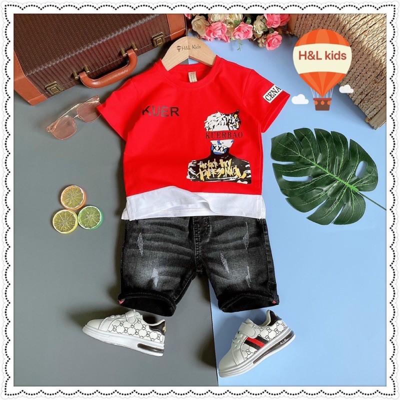 Áo bé trai lẻ size có hình in trước sau, nhiều mẫu