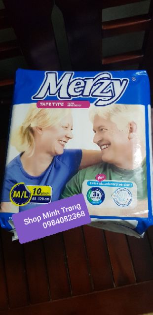 Tã dán siêu thấm người lớn Merrzy - Bỉm cho người già - Bỉm cho mẹ sau sinh Merzy