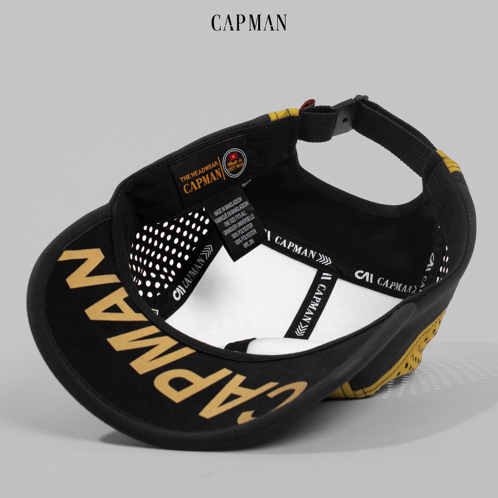 Mũ lưỡi trai chính hãng CAPMAN phom dáng thể thao CM56 vải dù phối lưới