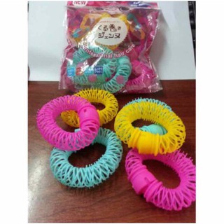 Combo 6 lô uốn tóc lò xo đủ màu