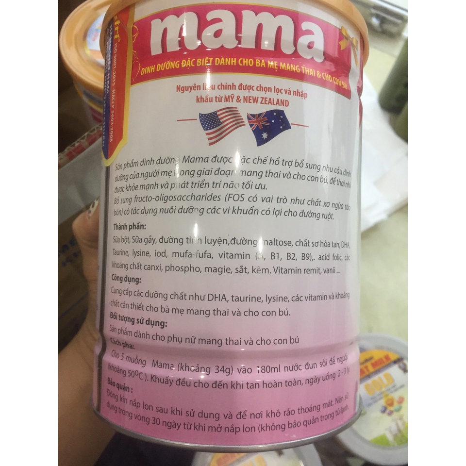 [Ảnh Thật] Sữa Bột Nutriday Mama 900g - Bổ Sung Dinh Dưỡng Cho Bà Bầu, Không Lo Táo Bón