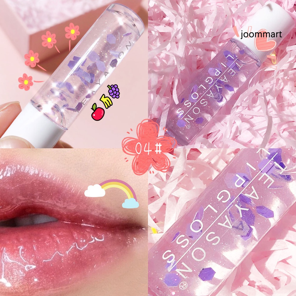 【JM】Moisturizing Pearlescent Lip Gloss Oil Lasting Transparent Lipstick Women Makeup