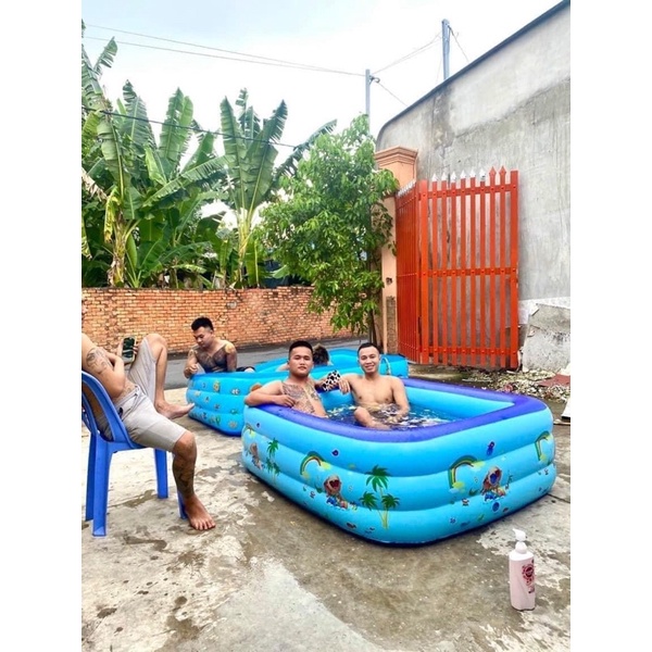 Bể bơi 2,1m 3 tầng xịn xò
