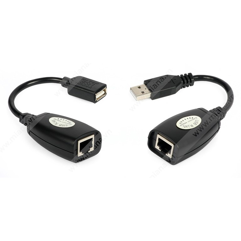 Bộ khuếch đại USB 40m qua cáp mạng sử dụng cáp mạng cat6 kéo dài usb 40m, dùng được cho bàn phím, chuột