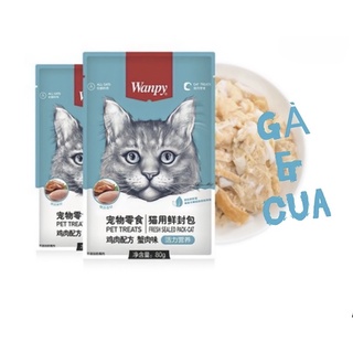 PATE WANPY 80G CHO MÈO, ĐA DẠNG HƯƠNG VỊ CHO MÈO MỌI LỨA TUỔI
