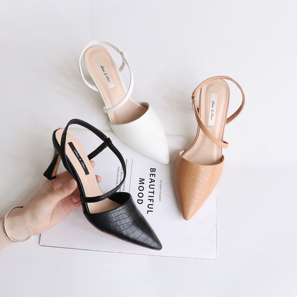 Giày sandal nữ quai mảnh đế nhọn cao 7p bít mũi thời trang bAimée &amp; bAmor - MS1542 01