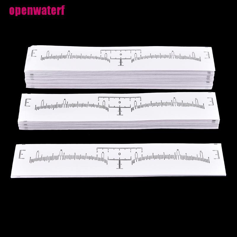 【openf】Disposable Eyebrow Stencil Makeup Microblading Measure Tattoo Ruler Beauty Tool