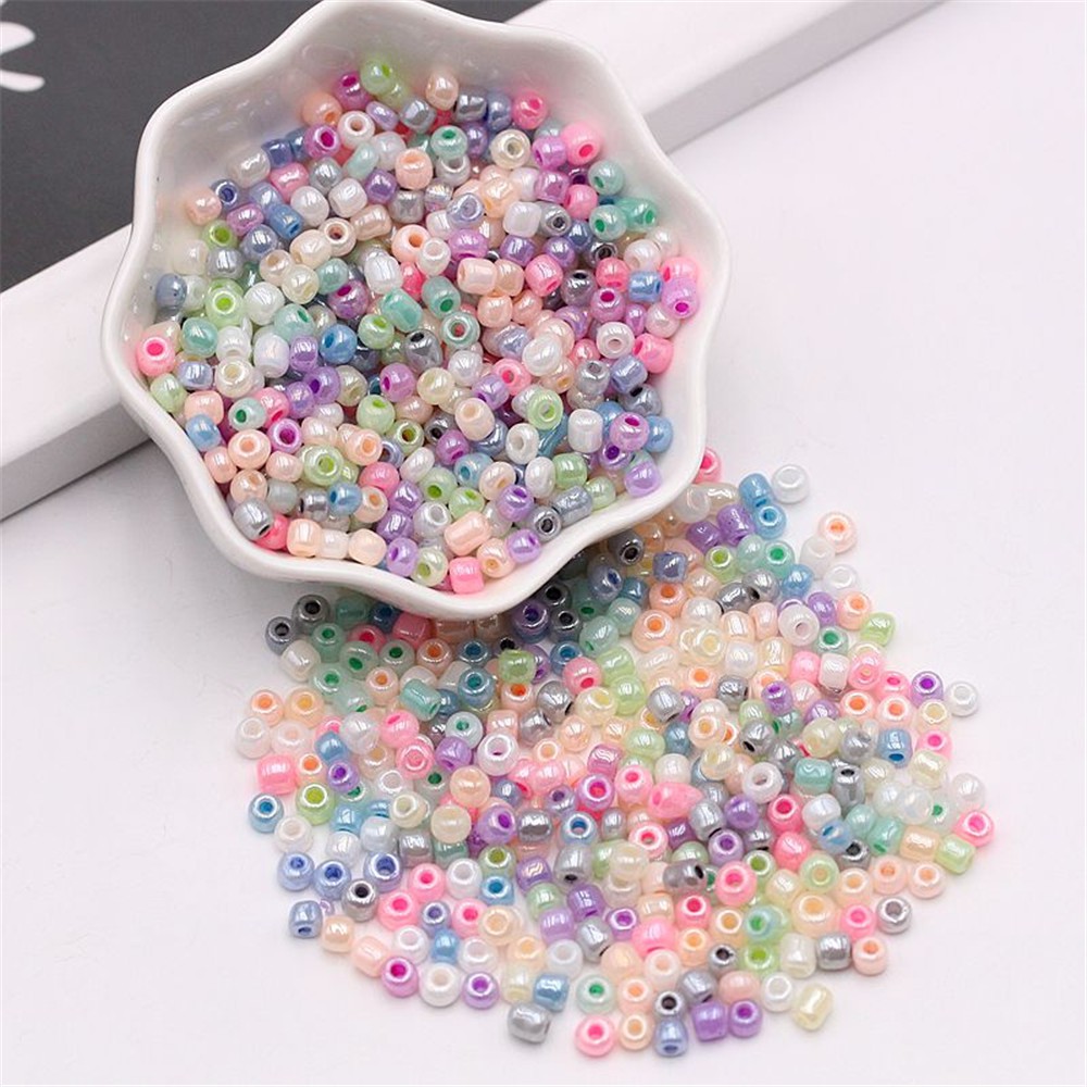Túi Hạt Thủy Tinh 2/3mm Dùng Làm Trang Sức Thủ Công 15g