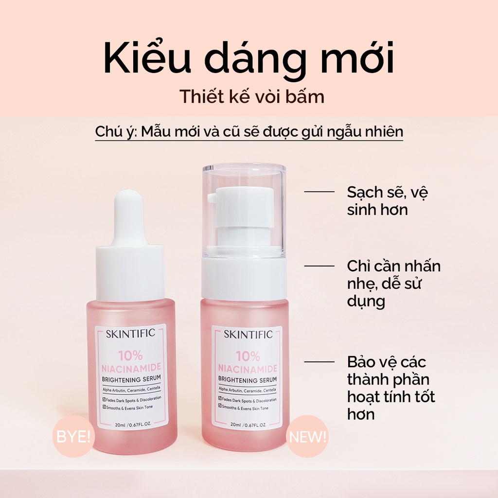 Serum sáng da 10% Niacinamide SKINTIFIC 20ml