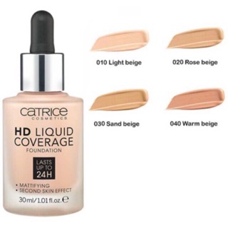 Kem Nền Kiềm Dầu Catrice HD Liquid Coverage Foundation 30g
