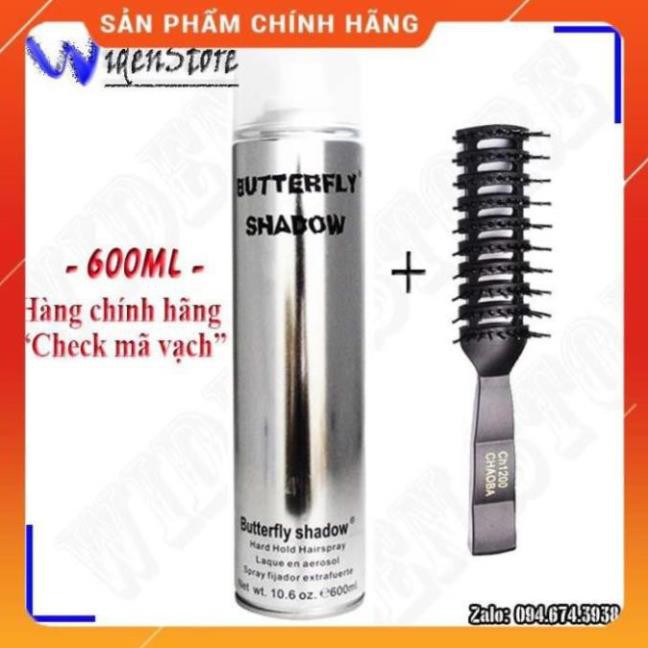 [Gôm chính hãng] Gôm Keo Xịt Tóc Butterfly Shadow Cao Cấp Nam Nữ, Định Hình Giữ Nếp Tóc Hiệu Quả (Có Quà Tặng Kèm)