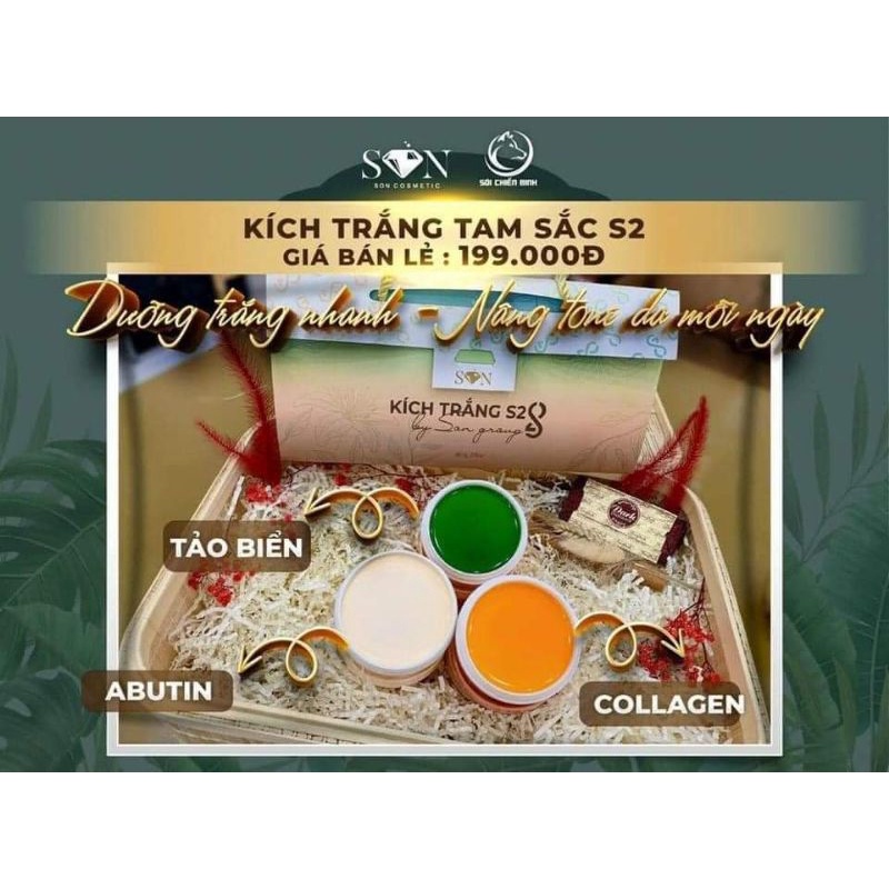 Combo Kích Trắng Body Tam Sắc S2 Chính Hãng