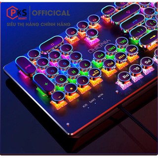 Bàn Phím Cơ Gaming Cho PC, Laptop Cao Cấp YINOIAO ZK4 Pro Nút Tròn Có 10 Chế Độ Led RGB Khác Nhau Chiến Mọi Game