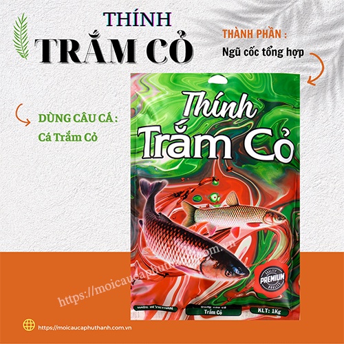 Thính trắm cỏ chính hãng Phú Thành 1kg