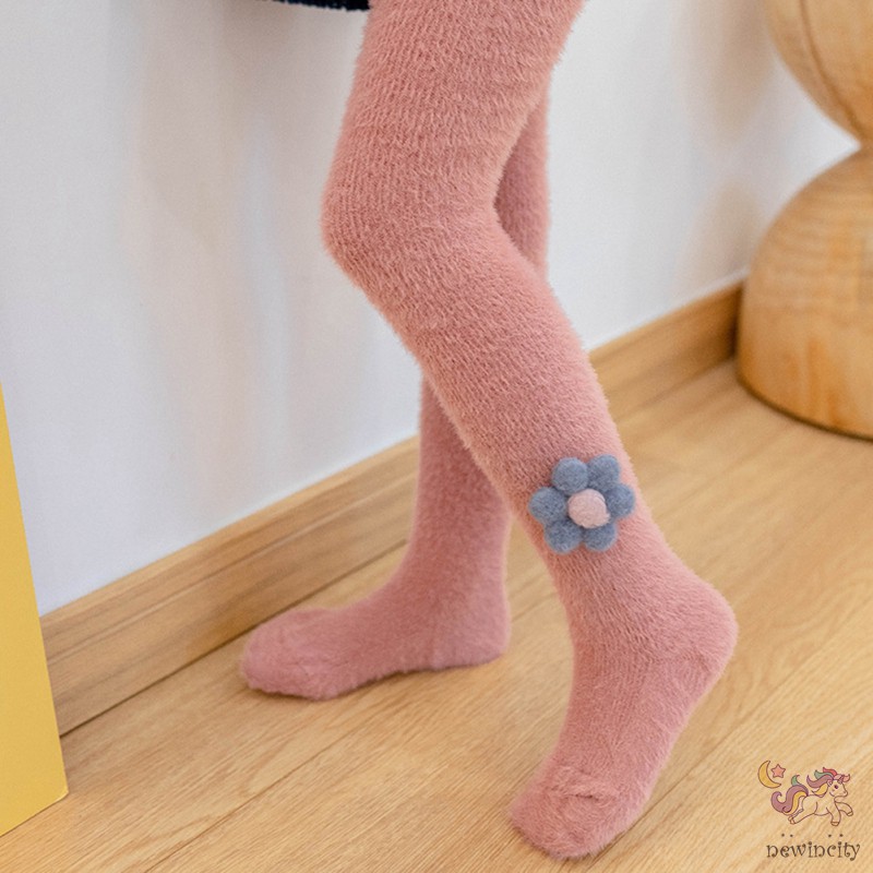 Quần tất co giãn giữ ấm cho bé gái