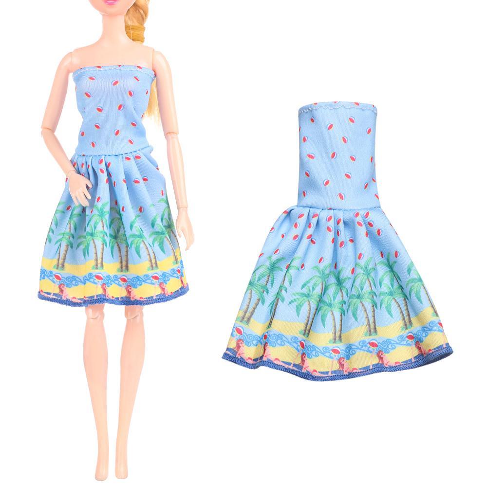 Đầm Thời Trang Màu Cầu Vồng Xinh Xắn Cho Búp Bê