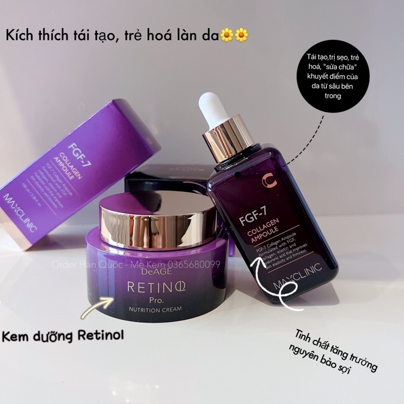 [Mẹ Kem]Kem dưỡng chống lão hoá tái tạo Retinol Deage