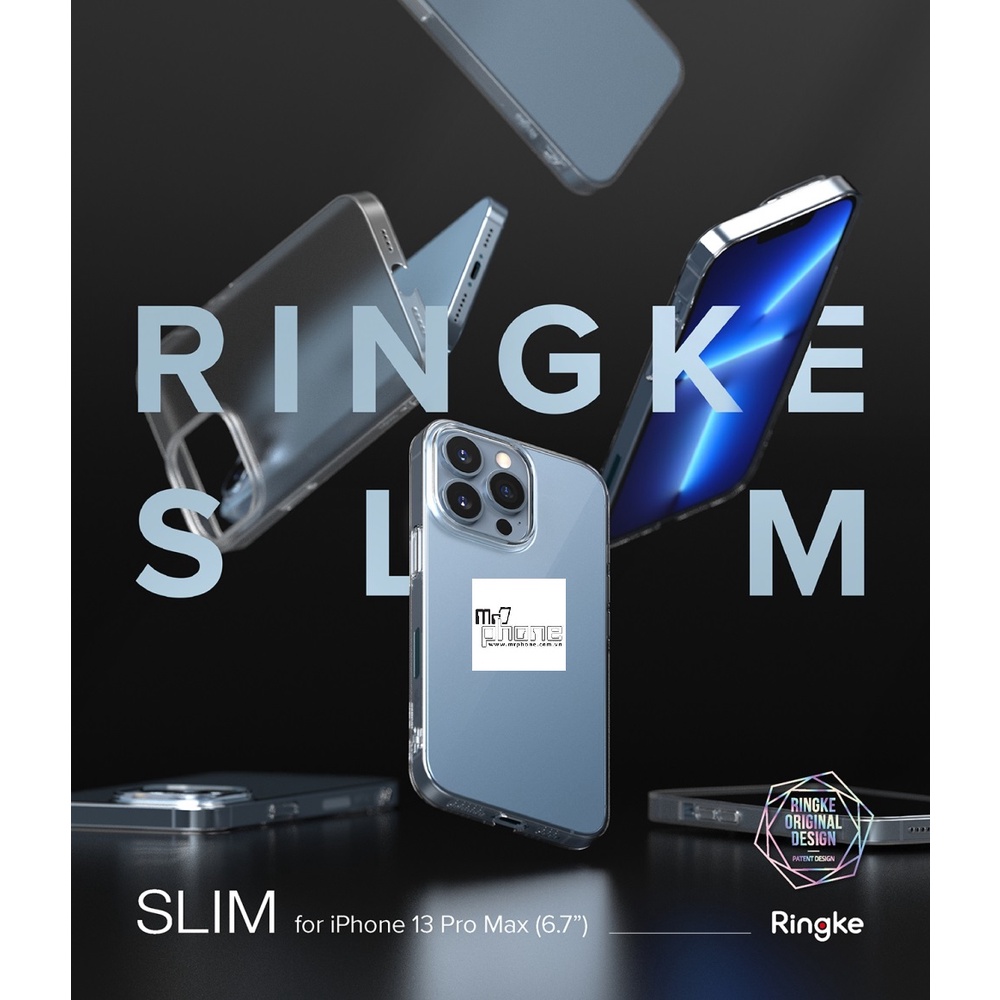 Ốp lưng Ringke Slim iPhone 14 Pro Max/ 14 Pro/ 13 Pro Max/ 13 Pro/ 13/ 13 mini - Nhập khẩu Hàn Quốc