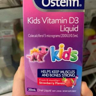 Vitamin d ostelin d3 liquid cho bé từ 6 tháng