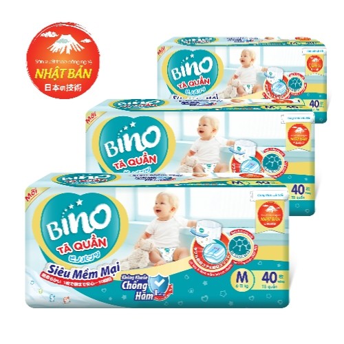 Tã quần Bino M40/L36/XL32