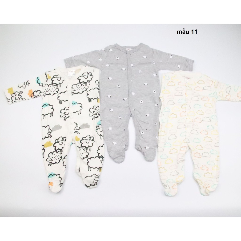 Set 3c Body liền tất Little Duck cho bé 0-9m - MẪU MỚI