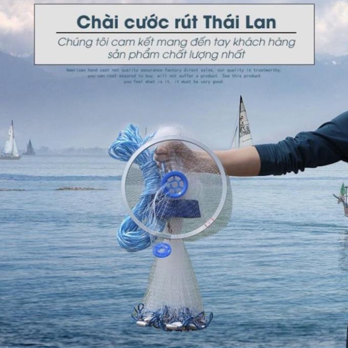 Chài cước rút tàng hình Thái Lan cao cấp, chài đánh cá LDC3 đồ câu FISHING_HD
