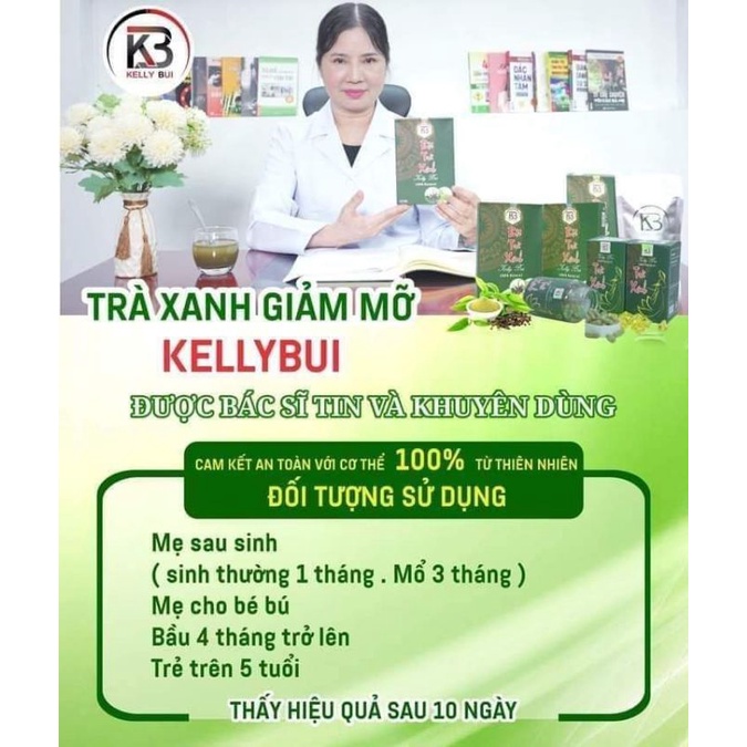 Trà Xanh Giảm Mỡ KELLY BÙI
