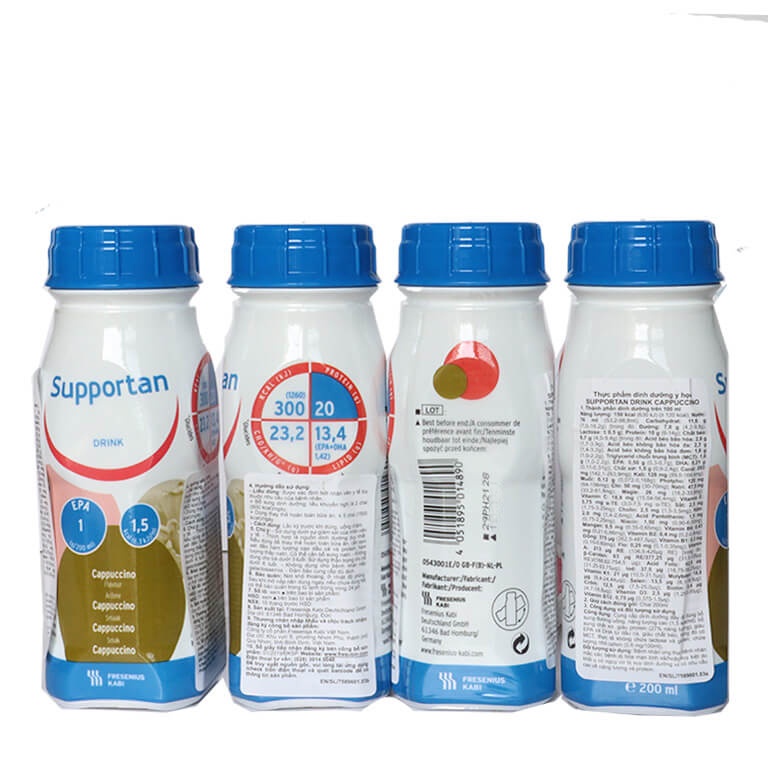 Sữa Supportan Drink Vị Cappuccino  cho bệnh nhân ung thư