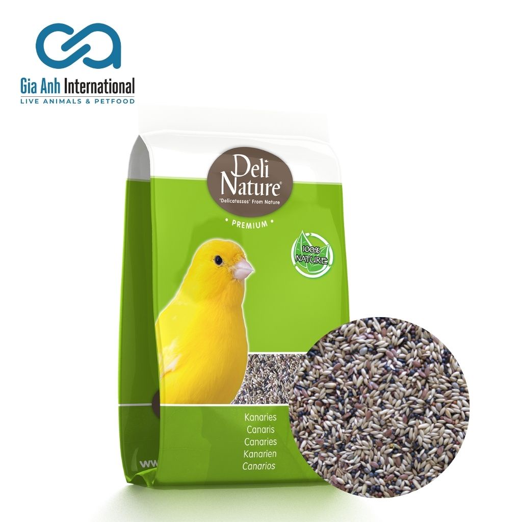 Hạt Trộn Cho Yến Hót - Deli Nature Premium Canaries Với Nhiều Loại Hạt Bổ Sung Dinh Dưỡng Giúp Yến Khoẻ Mạnh Túi 1kg-4kg