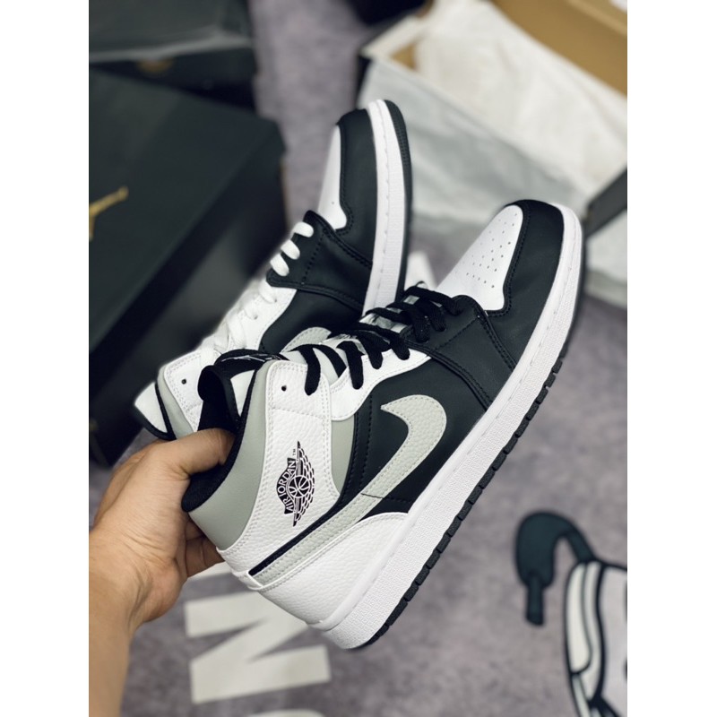 [AGsneaker] Giày thể thao cổ mid màu đen trắng shadow chân bè fit lên 1 size... | BigBuy360 - bigbuy360.vn