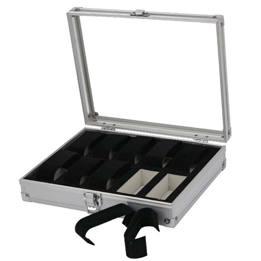 ANEMONE Hộp Đựng Đồng Hồ 12 Ngăn Bằng Hợp Kim Nhôm Cao Cấp Giá Đỡ