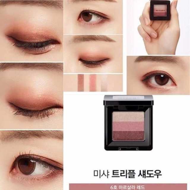 Phấn Mắt 3 màu Missha Triple Shadow 2g